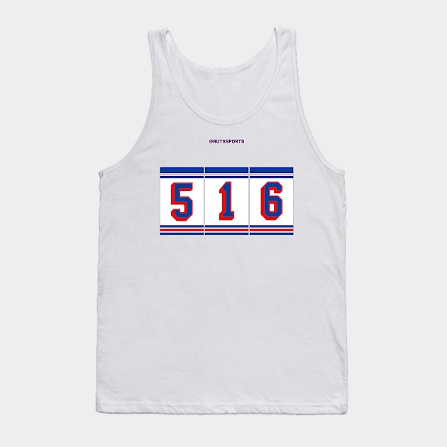 Rep your Area Code (NYR 516) Tank Top by RUTSSports